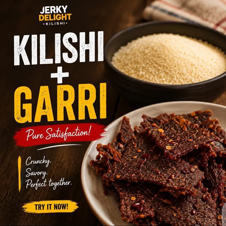 Kilishi and Garri combo pack